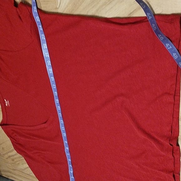 Madewell  3X Deep Carmine Red V Neck Short Sleeve Tee-Shirt- crop style - Picture 4 of 13